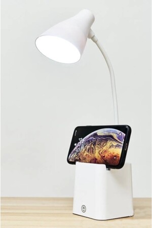 Akrobatik Şarjlı Kalemlik Telefon Stand Masa Lambası Ders Çalışma Okuma Işığı 3 Renk Işık Gece Işık ECY00224 - 6