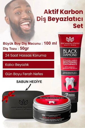 Aktivkohle-Zahnaufhellungsset - Arap Makyaj Dünyası