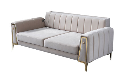 Alanis Gold Sofa-Set - 5