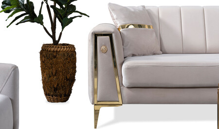 Alanis Gold Sofa-Set - 11