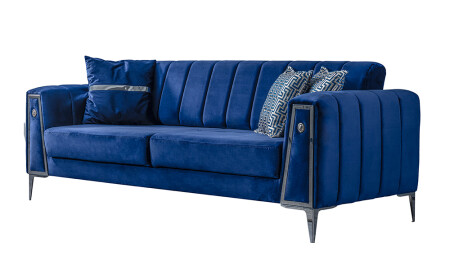 Alanis Silber Sofa-Set - 9