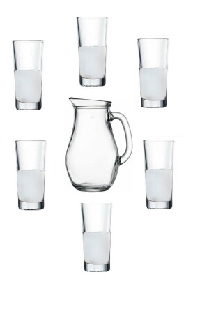 Alanya 7-teiliges Raki-Glas 175 cc/Krug-Set 412200 234332432 - Paşabahçe