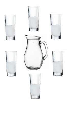 Alanya 7-teiliges Raki-Glas 175 cc/Krug-Set 412200 234332432 - 3