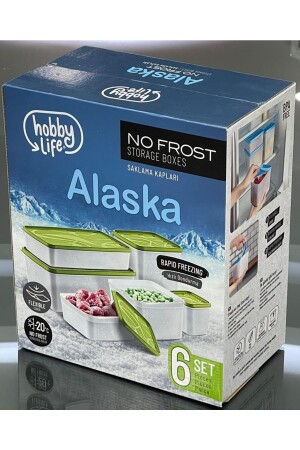 Alaska Tiefkühl-Aufbewahrungsbehälter 6er-Set Blau 02 115 - 1