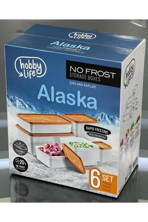 Alaska Tiefkühl-Aufbewahrungsbehälter 6er-Set Blau 02 115 - 2