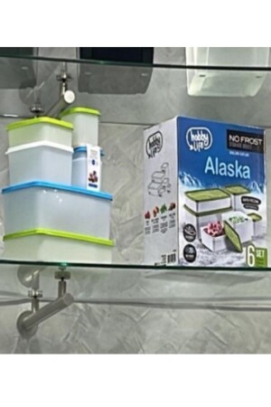 Alaska Tiefkühl-Aufbewahrungsbehälter 6er-Set Blau 02 115 - 5