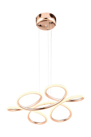 Aldo Rose Gold Sarkıt 140 Watt Sarkıt 3 Renkli Ledli Modern Mutfak Banyo Led Salon Sarkıt Avize 11277-01-RG - 5