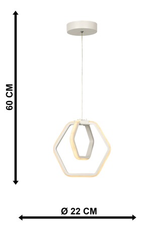 Alena 3-Farben-LED-Einzelkronleuchter Weiß BEG0620BEG01 - 6