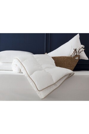 Aleoavera Tek Kişilik Yorgan - Beyaz/toprak - Madame Coco