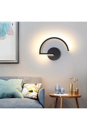 Alex modernes Design, schwarze Farbe, Tageslicht-LED-Wandleuchte für Badezimmer, Küche und Wohnzimmer - 2