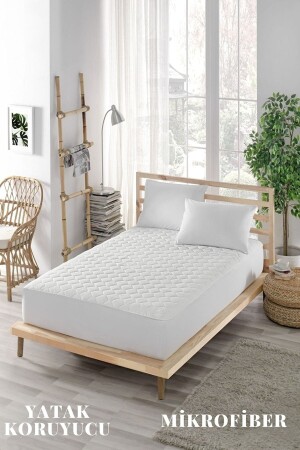 Alez Kapitoneli Fitted Mikro Yanı Çarşaflı Çift Kişilik Tek Kişilik-bebek Alezi Su Yatak Koruyucu CRSFKFK00 - Genel Markalar