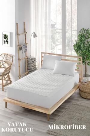 Alez-kapitoneli Fitted-mikro-yanı Çarşaflı-çift Kişilik-tek Kişilik-bebek Alezi-su-yatak Koruyucu LNDMKRFKFK00 - EL LİNDO