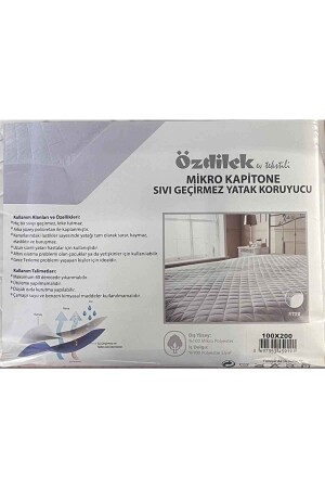 Alez Mikro Kapitone Sıvı Geçirmez Yatak Koruyucu Fitted 100*200 - 3