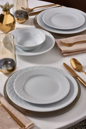 Alfa 36-teiliges Tafelservice für 6 Personen PR. 000000000000ALF36YS100 - Güral Porselen