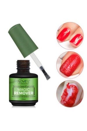 Aliver Expres 3–5 Min. Permanenter Nagellack/Entfernergel für prothetische Nägel 15 ml/Kräuterharz magcrmwer099 - 2