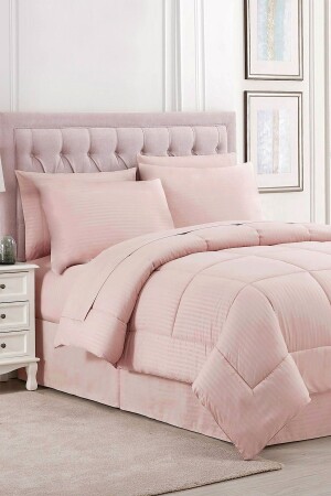 مجموعة نوم من ساترين مزدوجة - مع حقيبة خاصة - مسحوق - Alla Turca