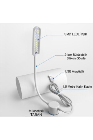 Ally tragbare USB-LED-Tischlampe mit augensicherem Magnet und 814-34150 - 8