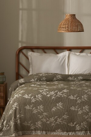 Almira Double Jacquard Pike 200x220 cm Khaki - 4