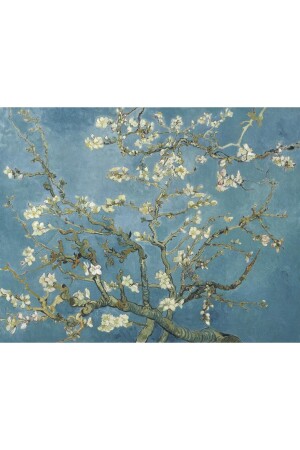 Almond Blossom El Yapımı Ahşap Duvar Saati DVRSAAT-1 - 6