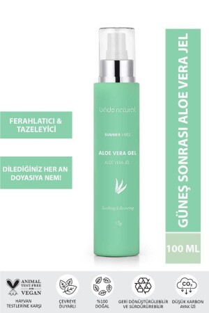 Aloe Vera Gel After Sun Feuchtigkeitscreme 100 % natürlich 100 ml - 2