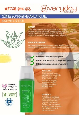 Aloe Vera Güneş Sonrası After Sun Losyon 200ml Nemlendirici Dinlendirici Yatıştırıcı Etki - 4