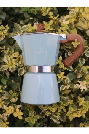 Aloha Hes 3 K Moka Pot 3 Cup Pot italienische Kaffeekanne Filterkaffee chturkuaz3 - 3