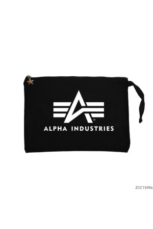 Alpha Industries Siyah Clutch Astarlı Cüzdan / El Çantası - 1