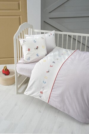 Alphabet-Babybettbezug-Set mit Laken 100*150 MINVTM076BB21AW1-133133100X150 - 2