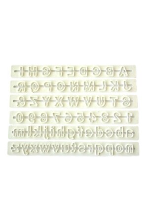 Alphabet-Lineal-Set, 6-teilig, alle Buchstaben und Zahlen - 1