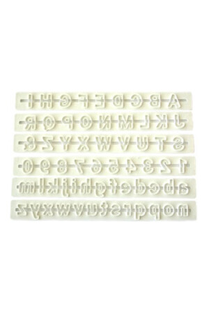 Alphabet-Lineal-Set, 6-teilig, alle Buchstaben und Zahlen - 3