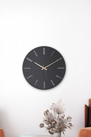 Altair Metallwanduhr – Schwarz – 49 x 49 cm YMM-CL-13 - 4