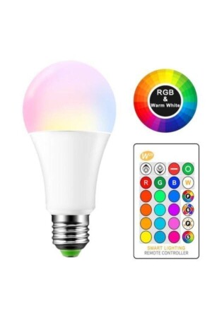 Altar Altaled 7w Renk Değiştiren Uzaktan Kumandalı Gece Lambası Rgb Led Ampul - 1