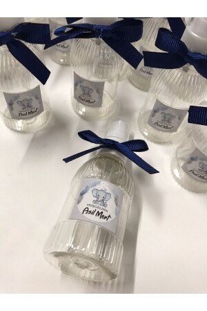 Alter, Geburtstag, Verlobung, mit Namen, Kölnischwasserflasche mit Elefantenfigur (10 leere Flaschen ohne Kölnischwasser) 50 ml - 2