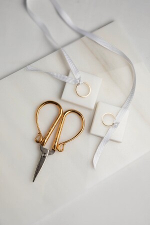 Altın Makas Söz-nişan Doğal Mermer Yüzük Yükseltici MERALP5001 - MERALP