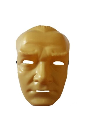 Altın Sarısı Renk Mustafa Kemal Atatürk Maskesi Maske Ata - 1