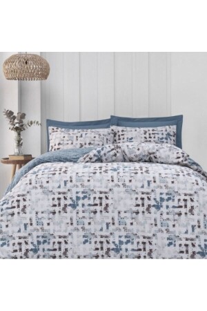 Altınbaşak Home Ranforce Nevresim Takımı Çift Kişilik Strato On Bosphorus abstratoonbosphorus - Altınbaşak