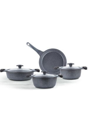 Alüminyum Granit Döküm Graneu Model 7 Parça Set - 2