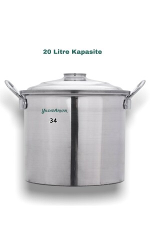 Alüminyum Soba Kazanı Çamaşır Kazanı Mısır Kazanı 20 Litre 34 Cm TYC00556885748 - 3