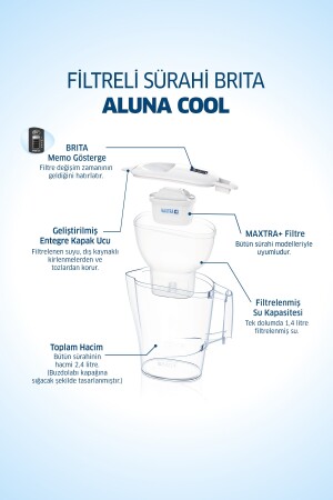 Aluna Cool gefilterter Wasseraufbereitungskrug – Weiß 500-099-220-0012 - 8