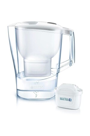 Aluna Xl Maxtra gefiltertes Wasser, gereinigt 3. 5 Liter. Smarter weißer Krug AB3297 - 5