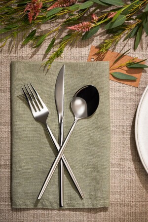 Alya 84 Parça 12 Kişilik Çatal Kaşık Bıçak Takımı Lüks Kutulu 600.15.01.2409 - Emsan