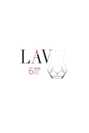 Alya Teeglas-Set, 6 Stück, neues Modell, moderne Gläser, Fma05087, TP00362 - 3
