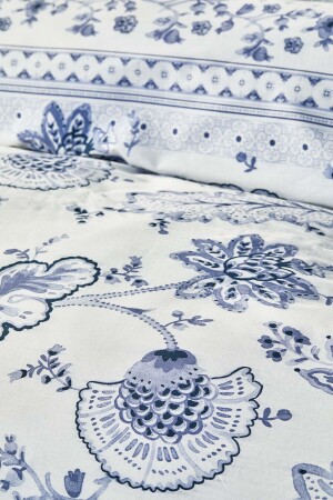 Amarblaues Doppelbett-Bettbezug-Set 200 aus 100 % Baumwolle. 20. 01. 0234 - 4