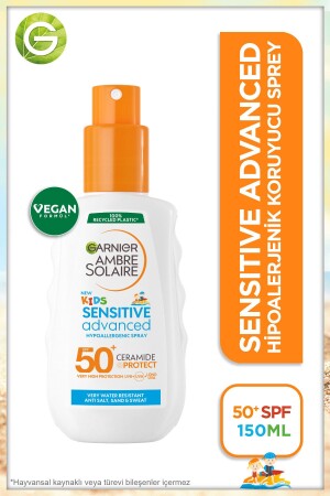 Ambre Solaire Sensitive Advanced Çocuk Hipoalerjenik Güneş Koruyucu Sprey Spf50 150ml 3600541918788 - 1