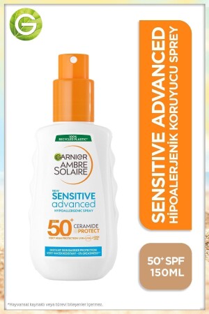 Ambre Solaire Sensitive Advanced Hipoalerjenik Güneş Koruyucu Sprey Spf50 150ml - 2