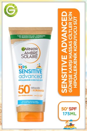 Ambre Solaire Sensitive Advanced Hypoallergene Sonnenschutzmilch für Kinder Spf50+ 175 ml 3600541918771 - 2