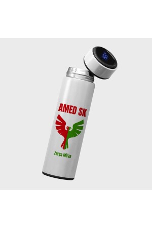 اسم خاص Amedspor لوغولو إلكتروني عرض فولاذي ترموس 450mlt Amed Sport (اسم إثنين) - Zerya