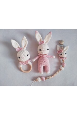 Amigurumi Mädchen Kaninchen Neugeborenen Set - 2