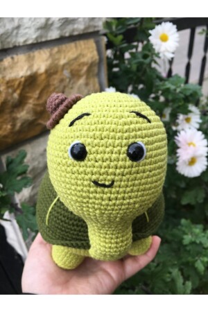 Amigurumi Sevimli Kaplumbağa Tosbik Yeşil - 2