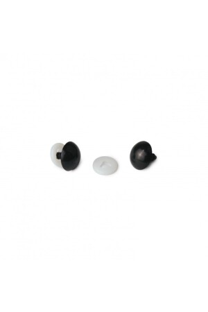 Amigurumi Siyah Vidalı Göz - 8 Mm - 100 Adet - 1 Paket - 2